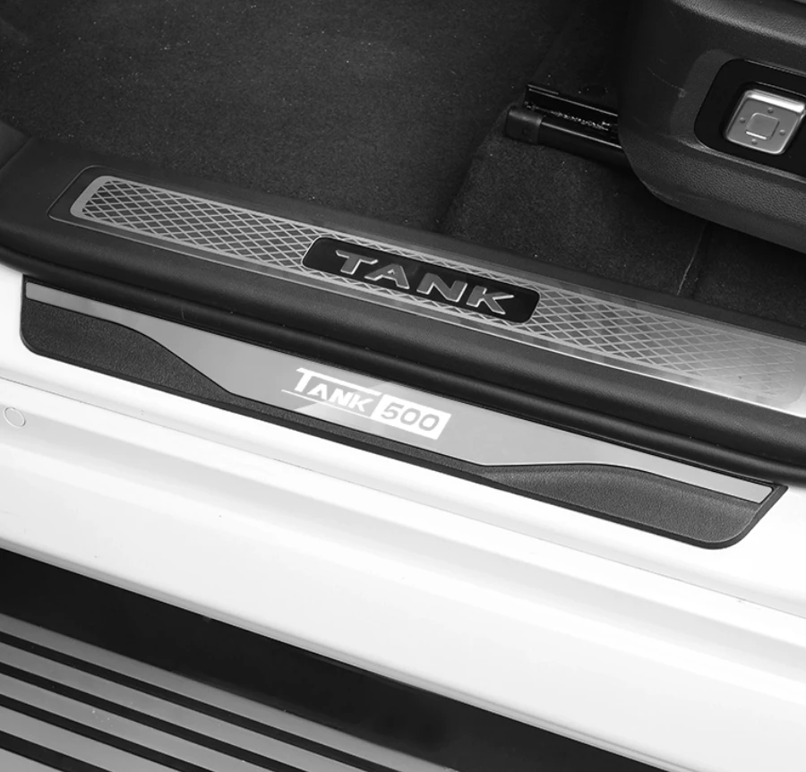 

Tank 500 threshold bar modification, external welcome pedal decoration, interior accessories