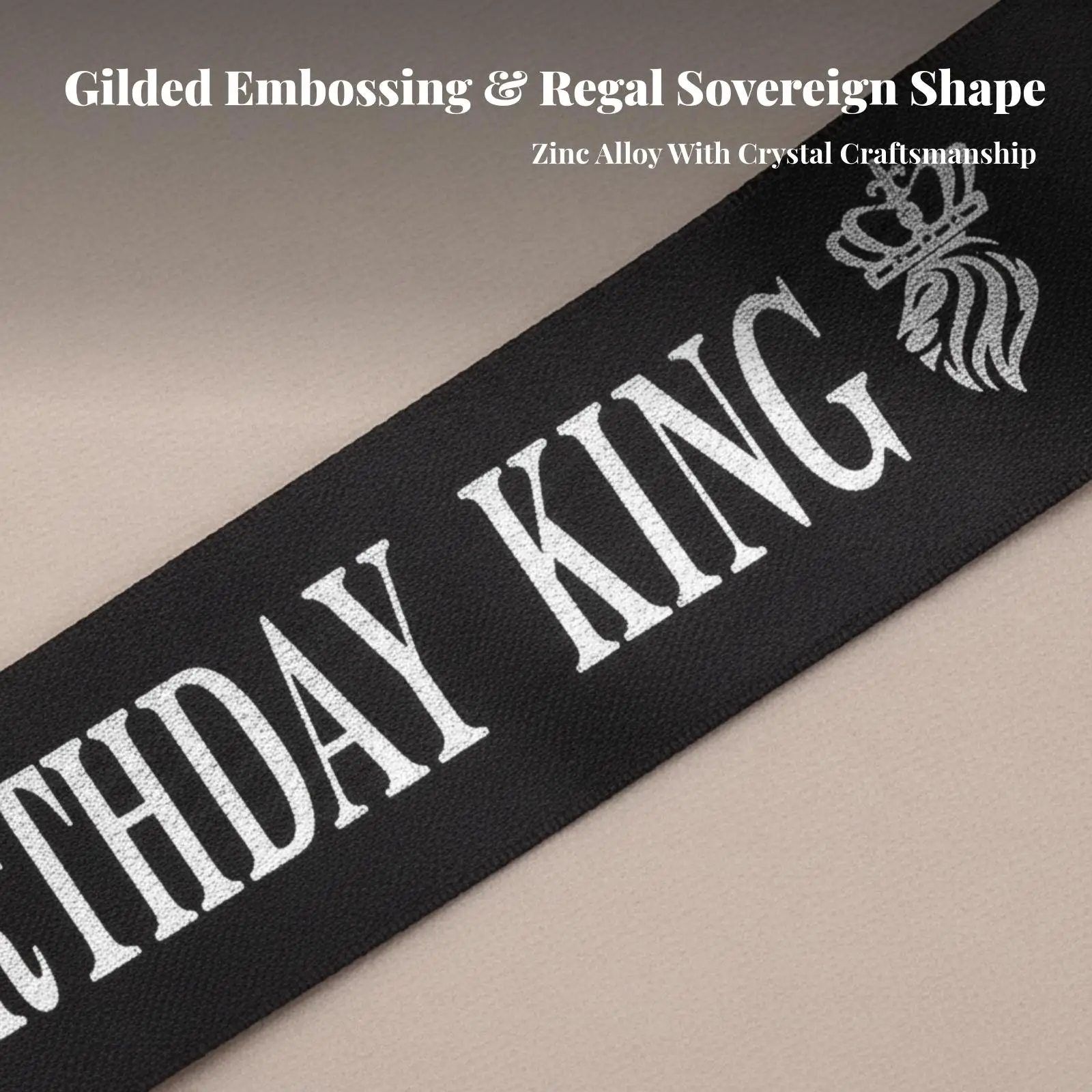 Eye-Catching Birthday Sash | Pointed Ends, Ceremonial Sash, picture-ready, Men