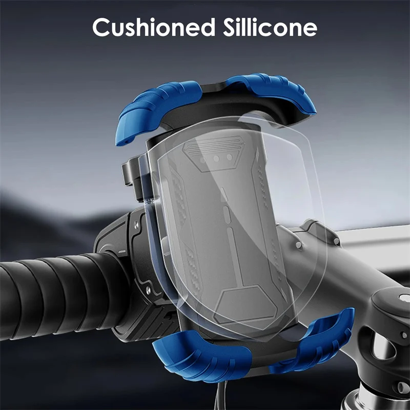 دراجة نارية المقود الهاتف جبل حامل عالمي آيفون 360 دوران مقاوم للماء