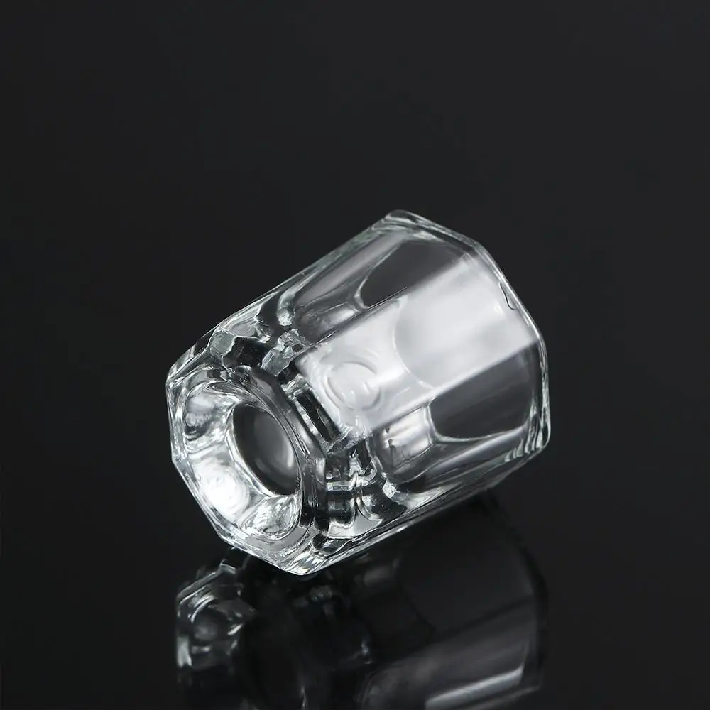 Auxiliary UV Mixing Glassware Container Powder Octagon Cup Crystal cup Manicure Tools Glass Cup