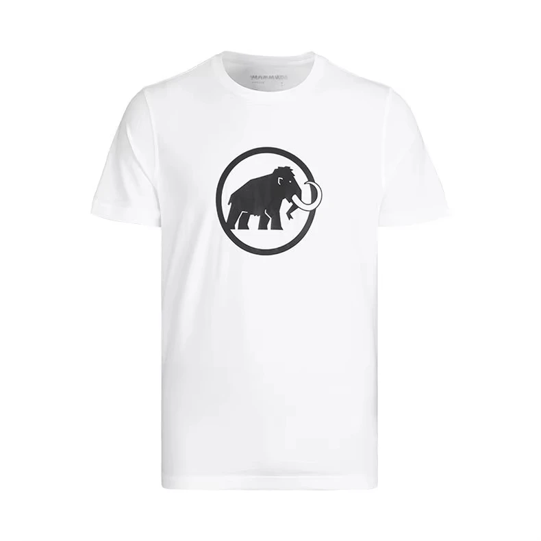 2026 Summer Oversized Cotton T‑Shirt For Adults Kids Mountain Outdoor Animal Round Chest Badge Print Adventure Short Sleeve Tee