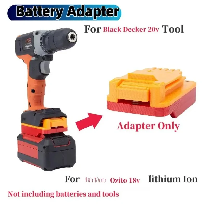 Battery Adapter Converter For Ozito For Einhell 18v Lithium  Converter To Black Decker Power 20v Brushless Tools (Only Adapter)