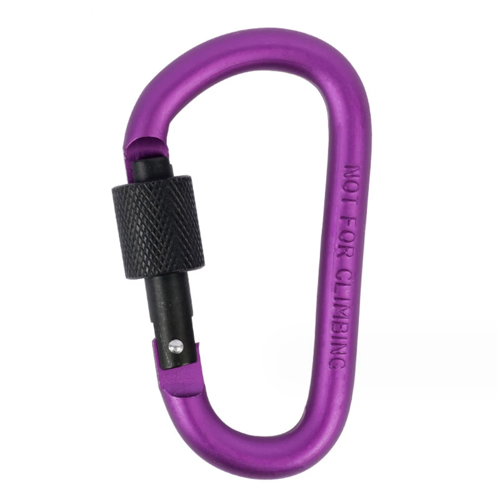 SOLO WILD  Carabiner with Lock Baby Stroller Hook Grocery Bag Buggy Clip Holder Various Colors Available