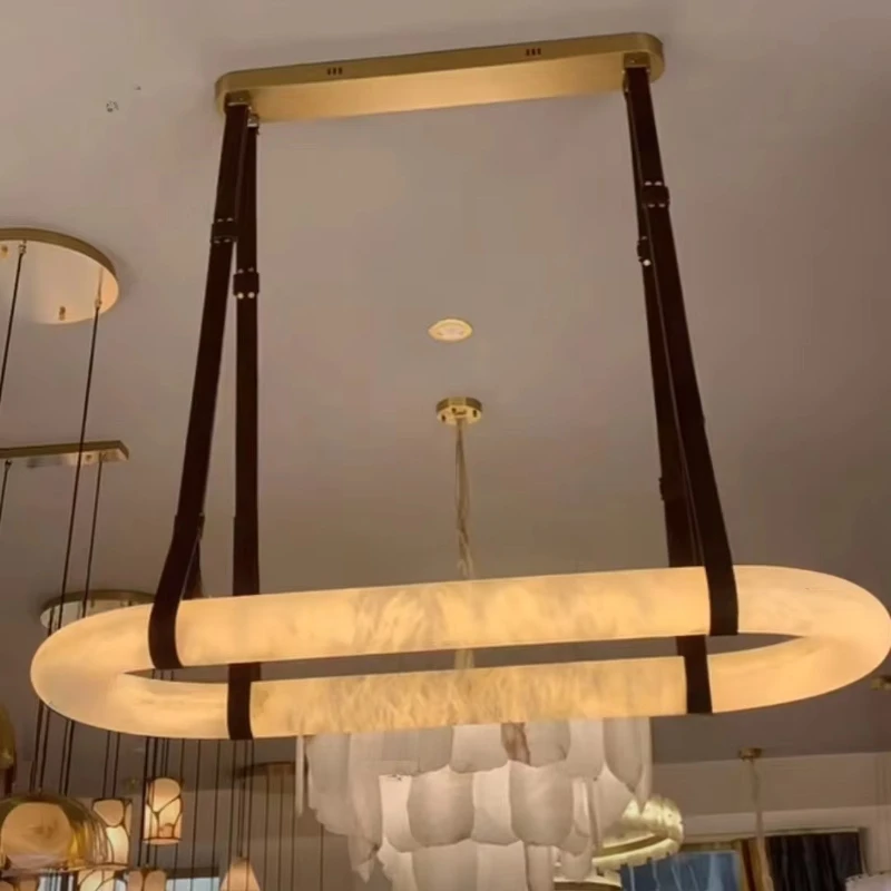 مطعم التصميم الشعبي المرمر الثريا المرمر