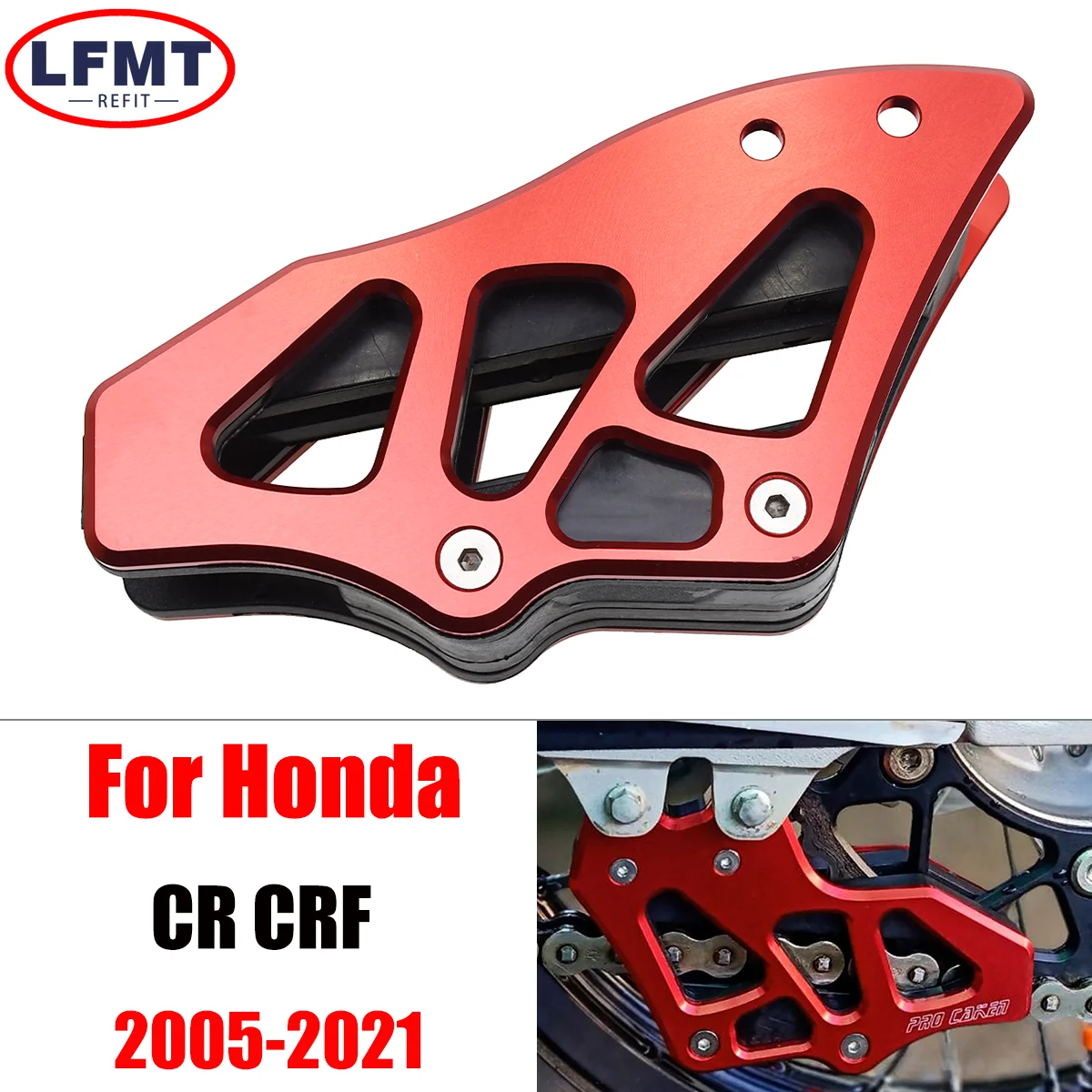 30mm/34mmCNC Aluminium Motocross Alloy Chain Guide Guard For Honda CRF250R CRF450R CRF250RX CRF450RX CRF250X CRF450X CR125 CR250