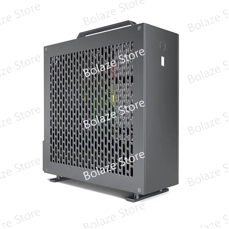 Mini A24-V5 2.0 Dual Slot, Single Display, 1U Power Supply, Itx Chassis with Double Chamfer, 5 Litre