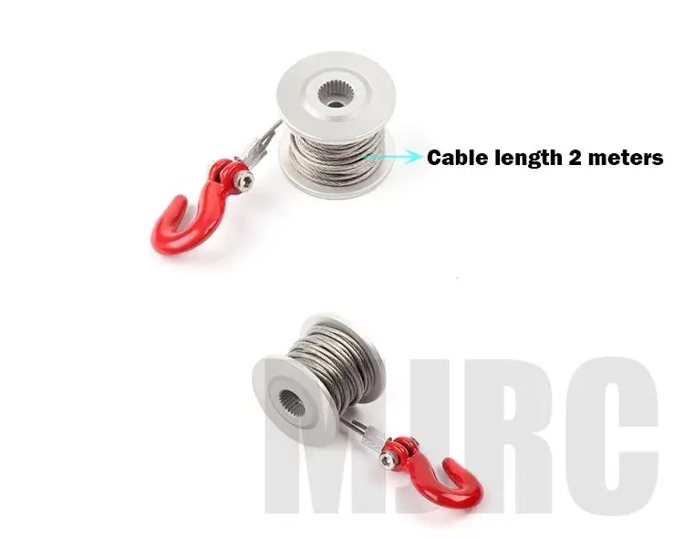 25t Lenkgetriebe Servo Winde Rad Lenkgetriebe vorne für 1/10 rc Raupen wagen trx4 Trx-6 d90 d110 axial scx10ii 90046 vs4 rr10 – Detail 2