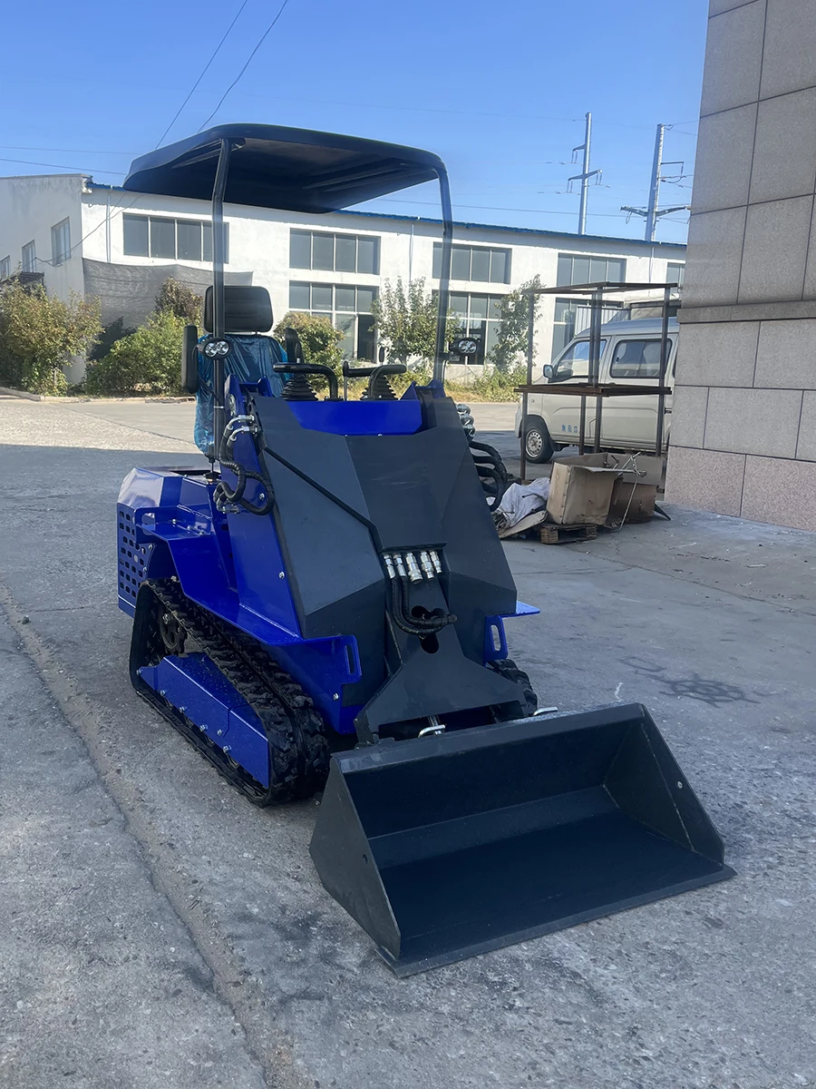 Customized new mini skid steer loader with new color options and various multifunctional accessories