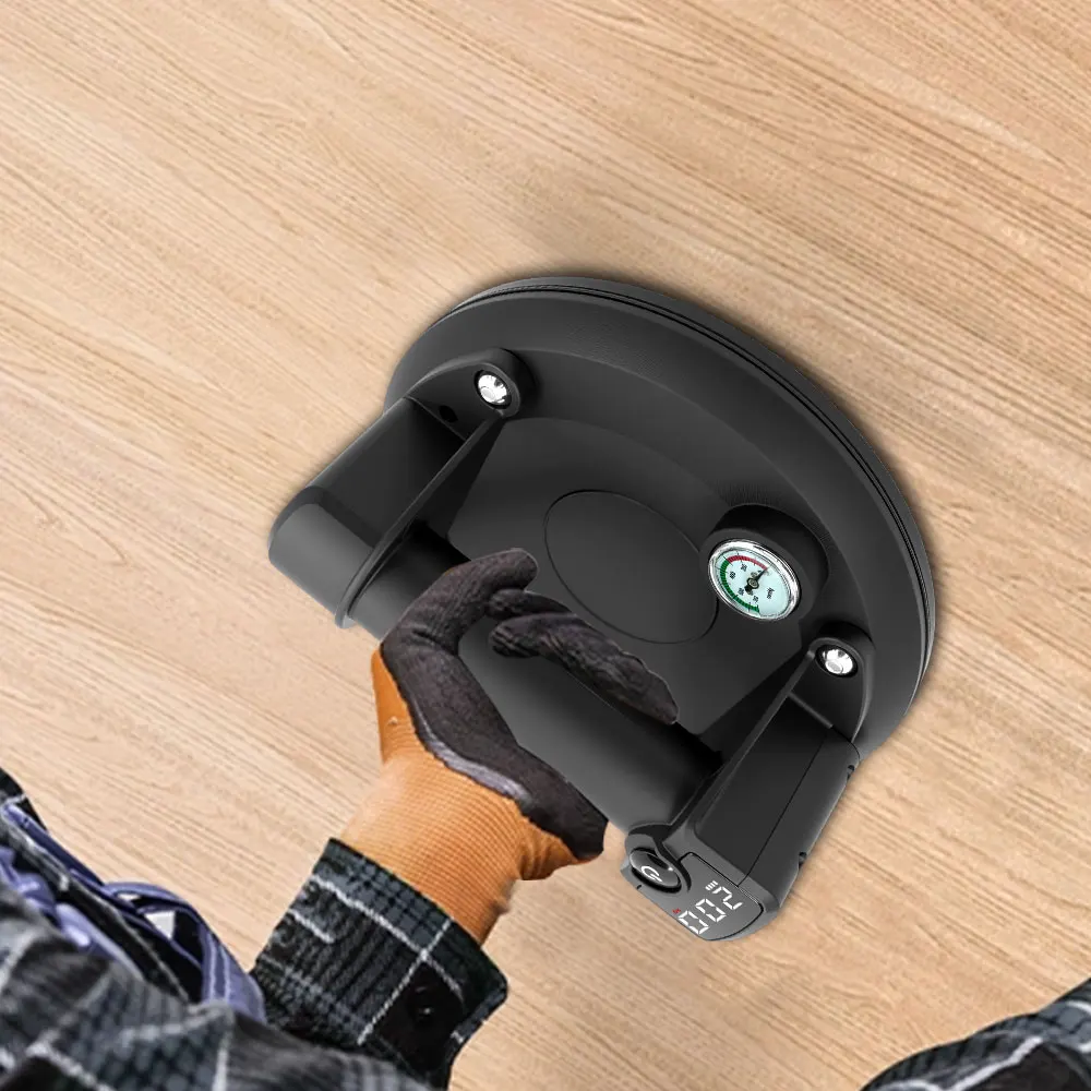 كوب شفاط كهربائي 8 بوصة محمل بوزن 200 كجم، كوب شفاط مكنسة كهربائية شديدة التحمل من بلاط الجرانيت والزجاج قوة رفع يدوية #1