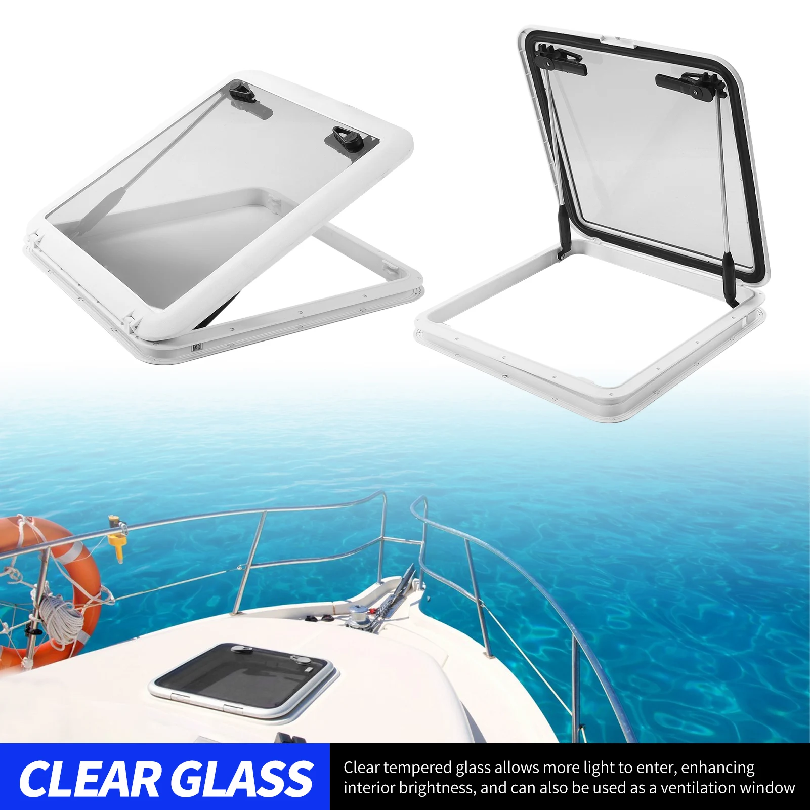 

Иллюминатор для лодки L565 W565 мм, устойчивый к ультрафиолетовому излучению, водонепроницаемый выдвижной люк на палубе, окно для морской яхты, автофургона, портновля для лодки