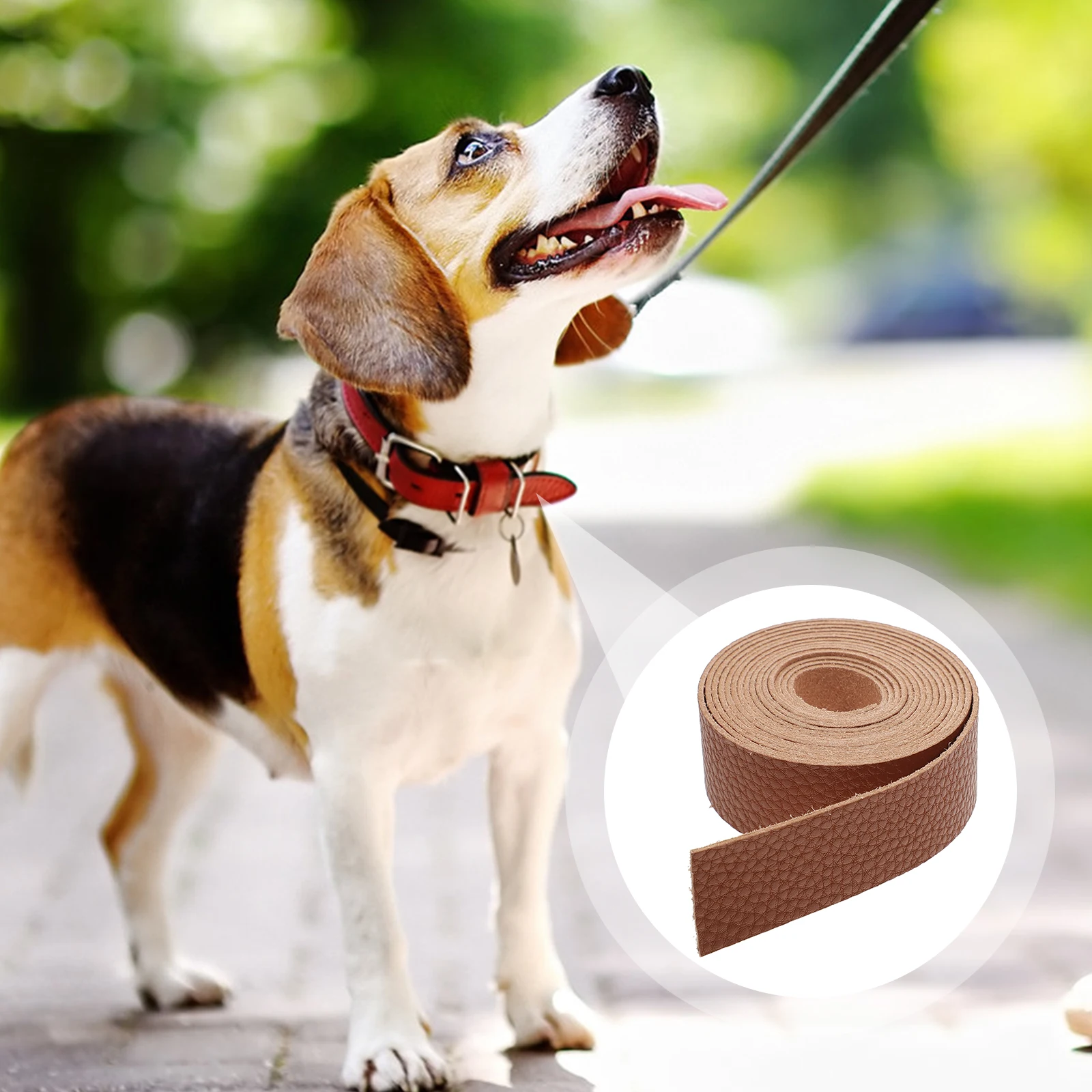 

PU Rope Accessories Brown Straps for DIY Watchbands Bag Shoulder Straps Pet Collars Craft Projects Hobby