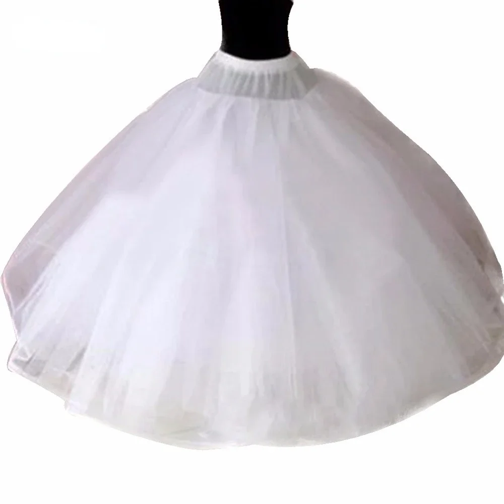 Hoopless-enaguas de boda de tul duro de 8 capas, vestido de princesa de lujo para quinceañera, debajo de la falda, enaguas largas de crinolina para mujer