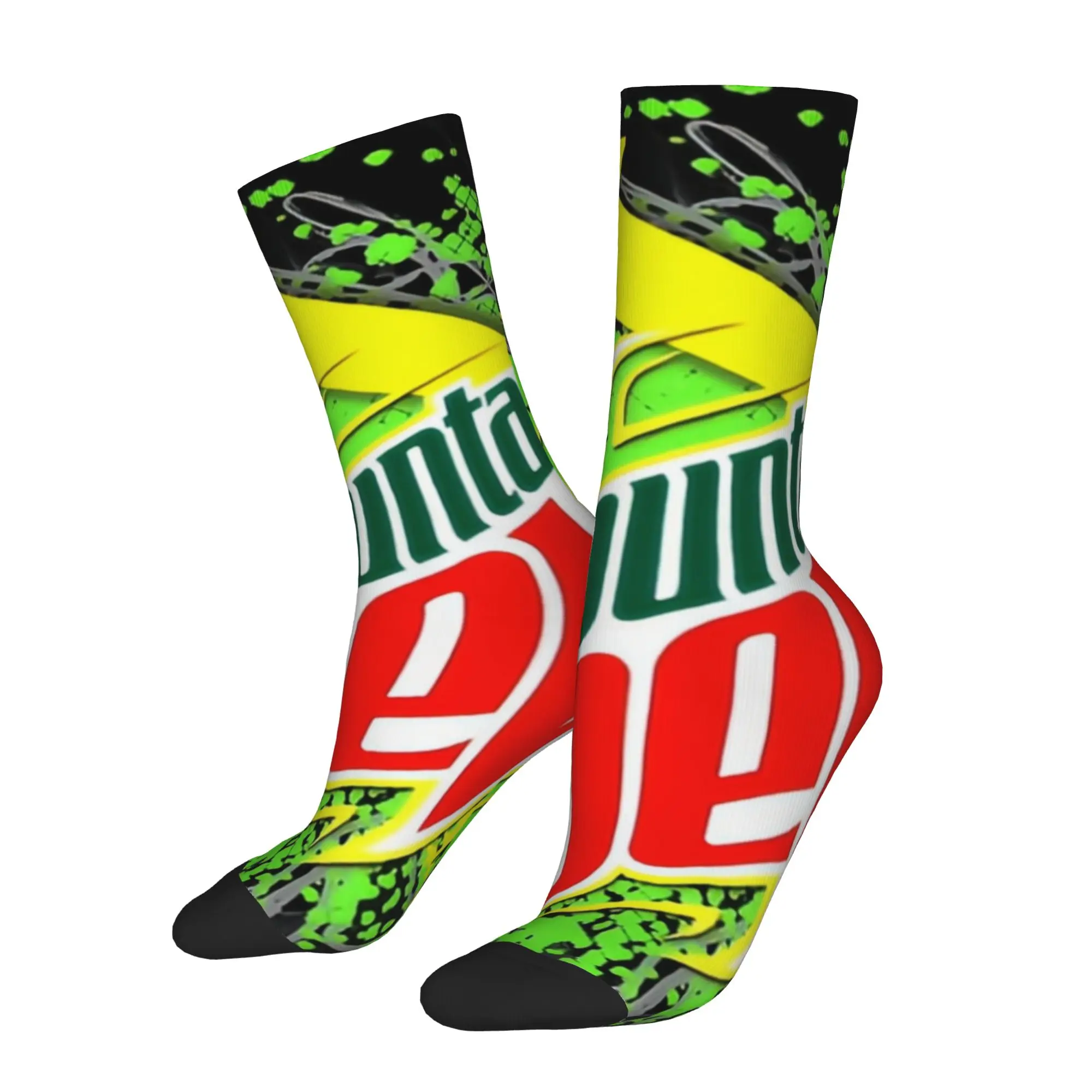 

Funny Sock mMountain Dew mMountain Dew Presents Splatter Hip Hop Quality Pattern Printed Men Crew Socks Casual Men's Socks