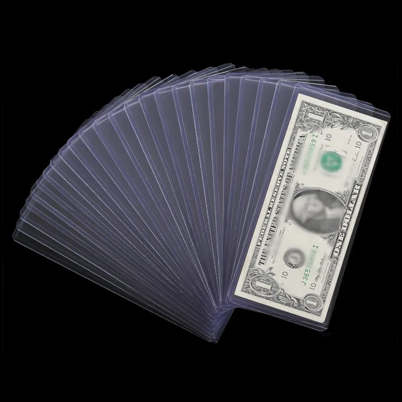 

Commemorative Banknote Grading Hard Clip Hard Plastic Sleeve Grading Currency Protective Cover Paper Money Holder 17.3*7.5CM