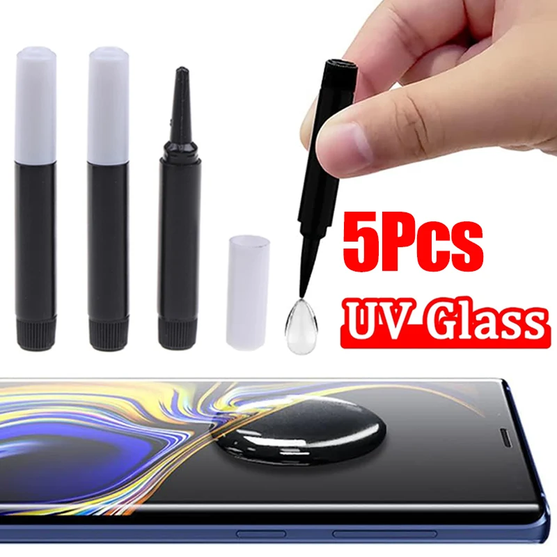 UV Gehärtetem Glas Kleber Screen Protector Für Alle Handy Klebstoff 3D Gebogen Gehärtetem Kleber Rand Vollen Abdeckung Glas Kleber