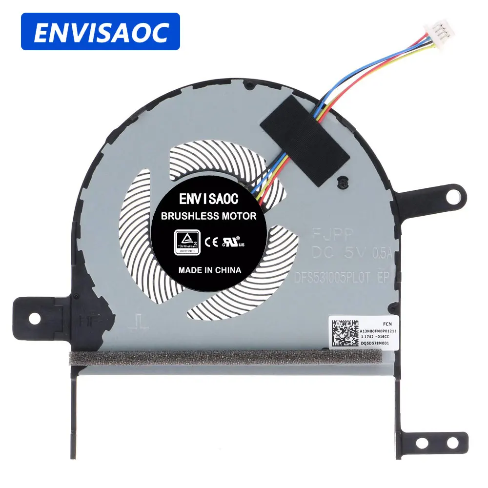Ventilador de refrigeración de CPU OEM para portátiles ASUS VivoBook S15 S510U F510U X510U X510UA X510UF X510UN X510Q V580Q S5100