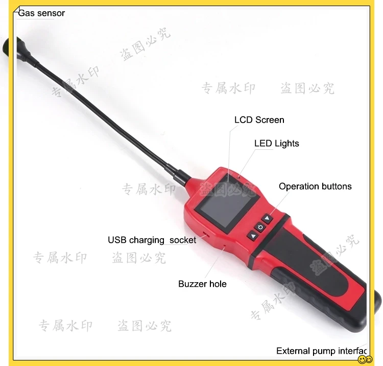 

Portable Hydrogen H2 Gas Leak Detector