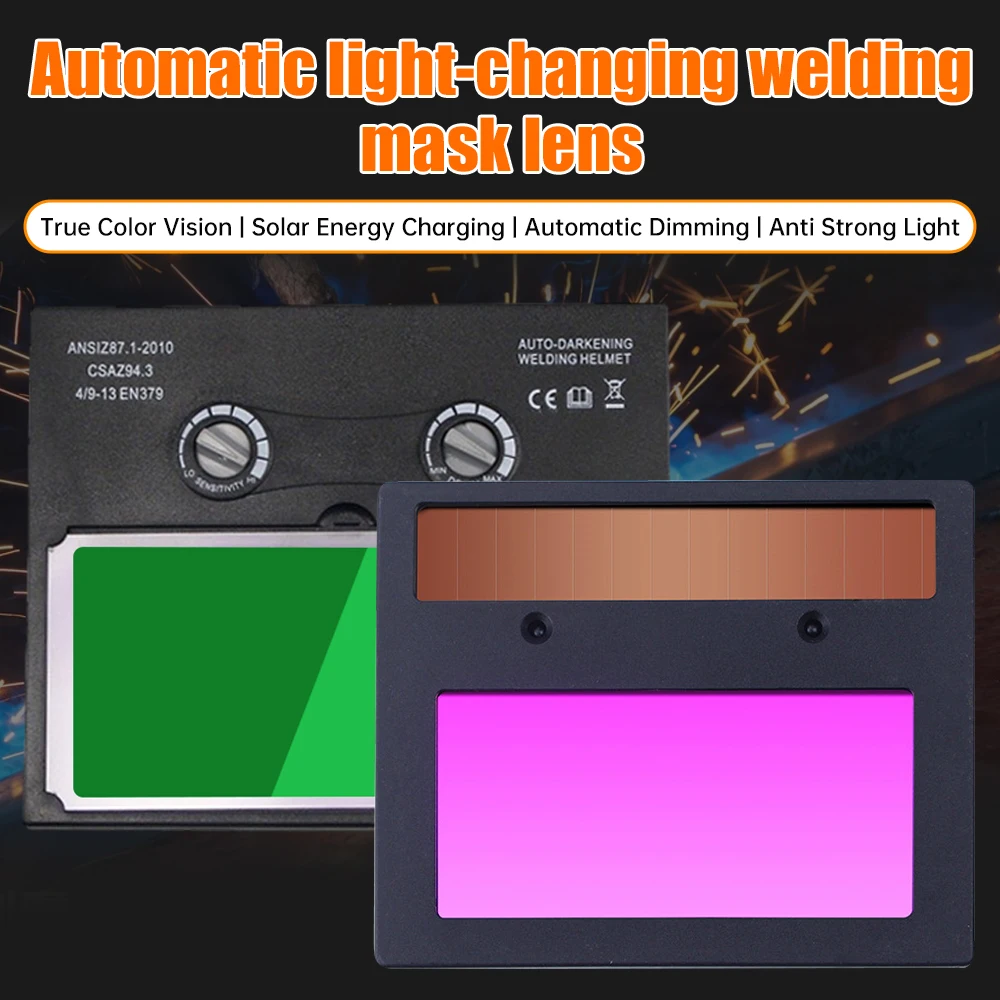 Solar Auto Darkening Replace Welding Lens Panel Eye Protection Welding Helmet Mask Lens Professional Clear Window for Welding