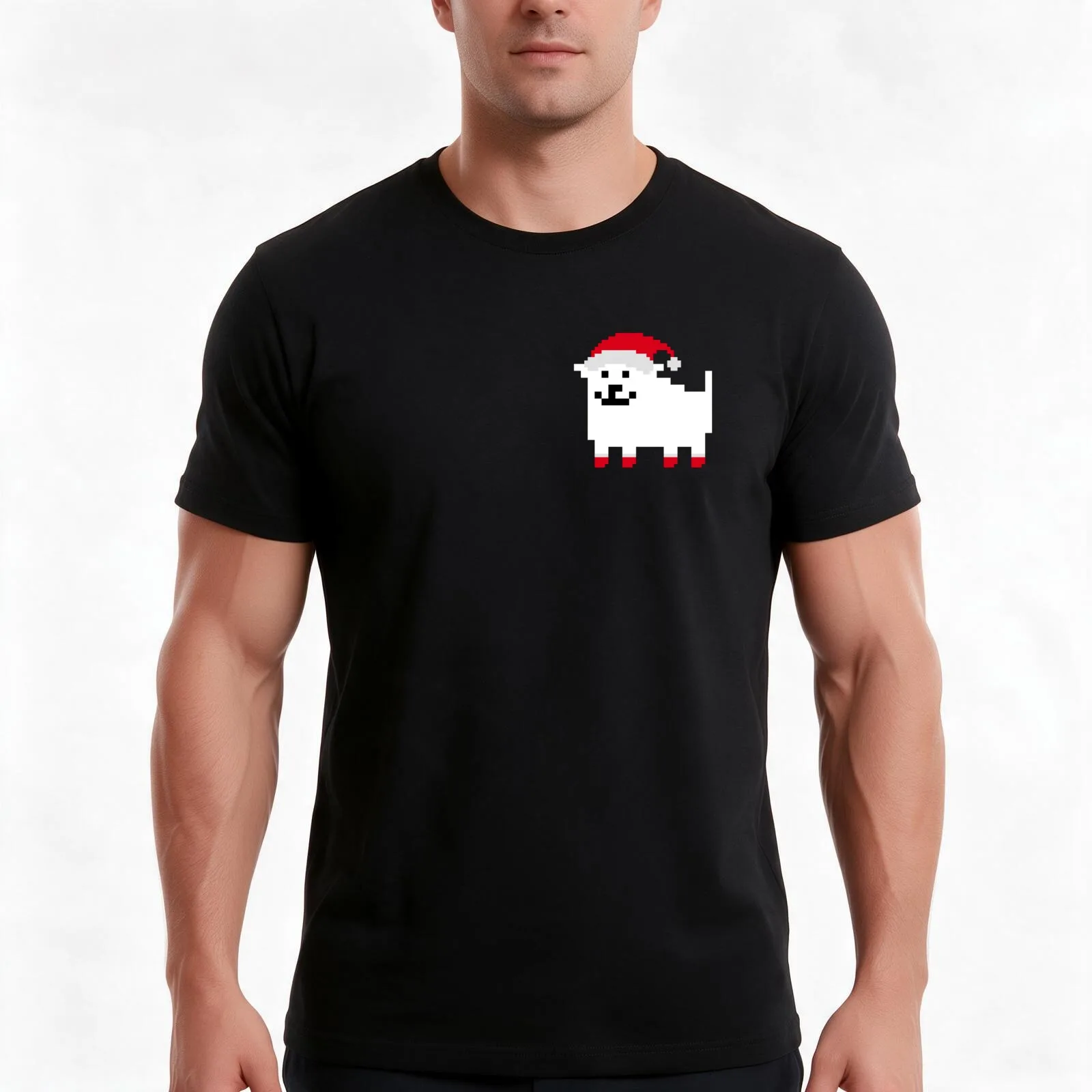 Annoying dog christmas T-Shirt, Summer Casual Cotton Tee, Oversized Streetwear Tops, Vintage Graphic Print, Unisex Men Women