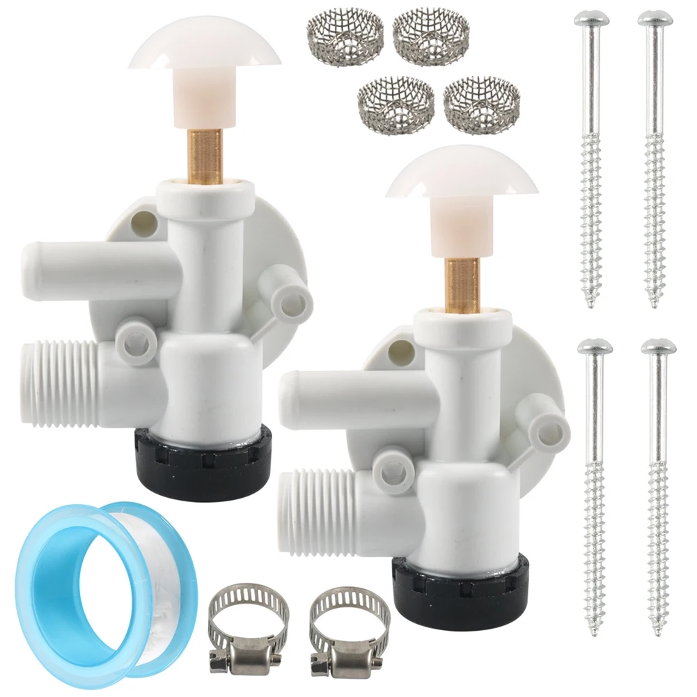 

385314349 High-Quality Water Valve Repair Kit For Dometic RV Sealand, Ecovac, Pedal Flush Toilets