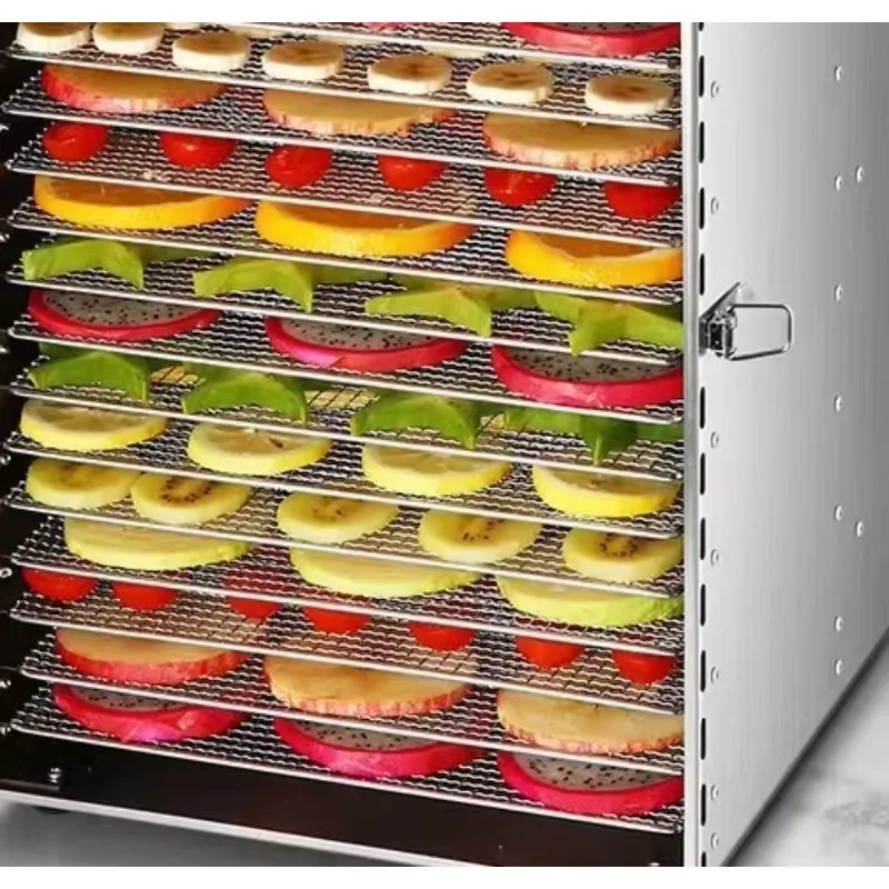 18-Layer Electric Stainless Steel Food Dehydrator 220V Home Small Business Fruit Dehydration Machine with Motor Core Components