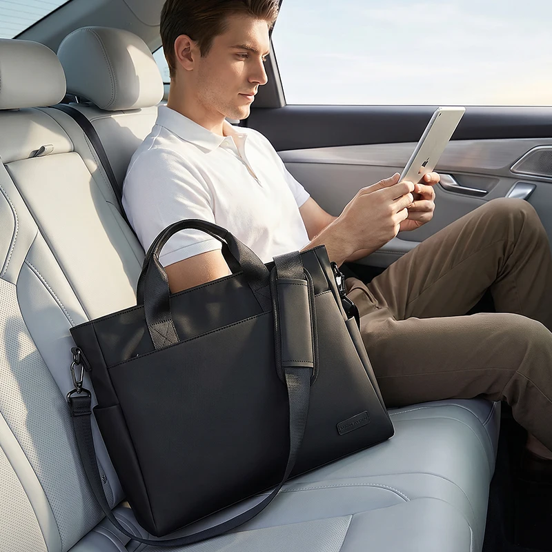 Bolsa Tote para Laptop MARK RYDEN "Smooth Brief" Resistente à Água em Oxford com Dois Bolsos Laterais e Alça Destacável