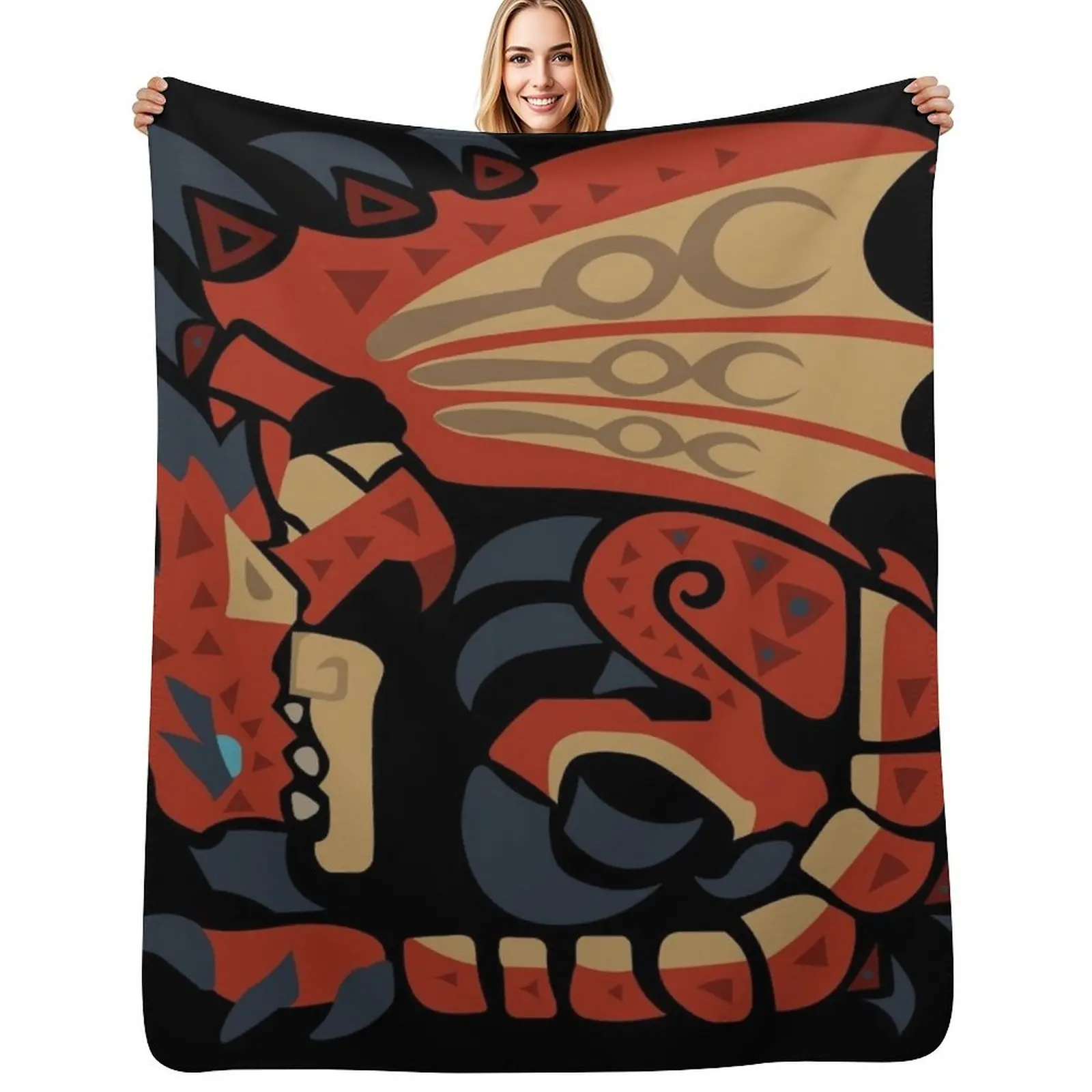 

Rathalos - MHW Throw Blanket Warm Flannel Blanket for Couch Chair Bedroom