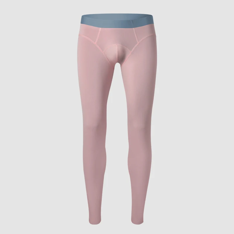 Men's long Johns single thin tight underpants Youth line pants thermal pants slim autumn and winter leggings cotton pants