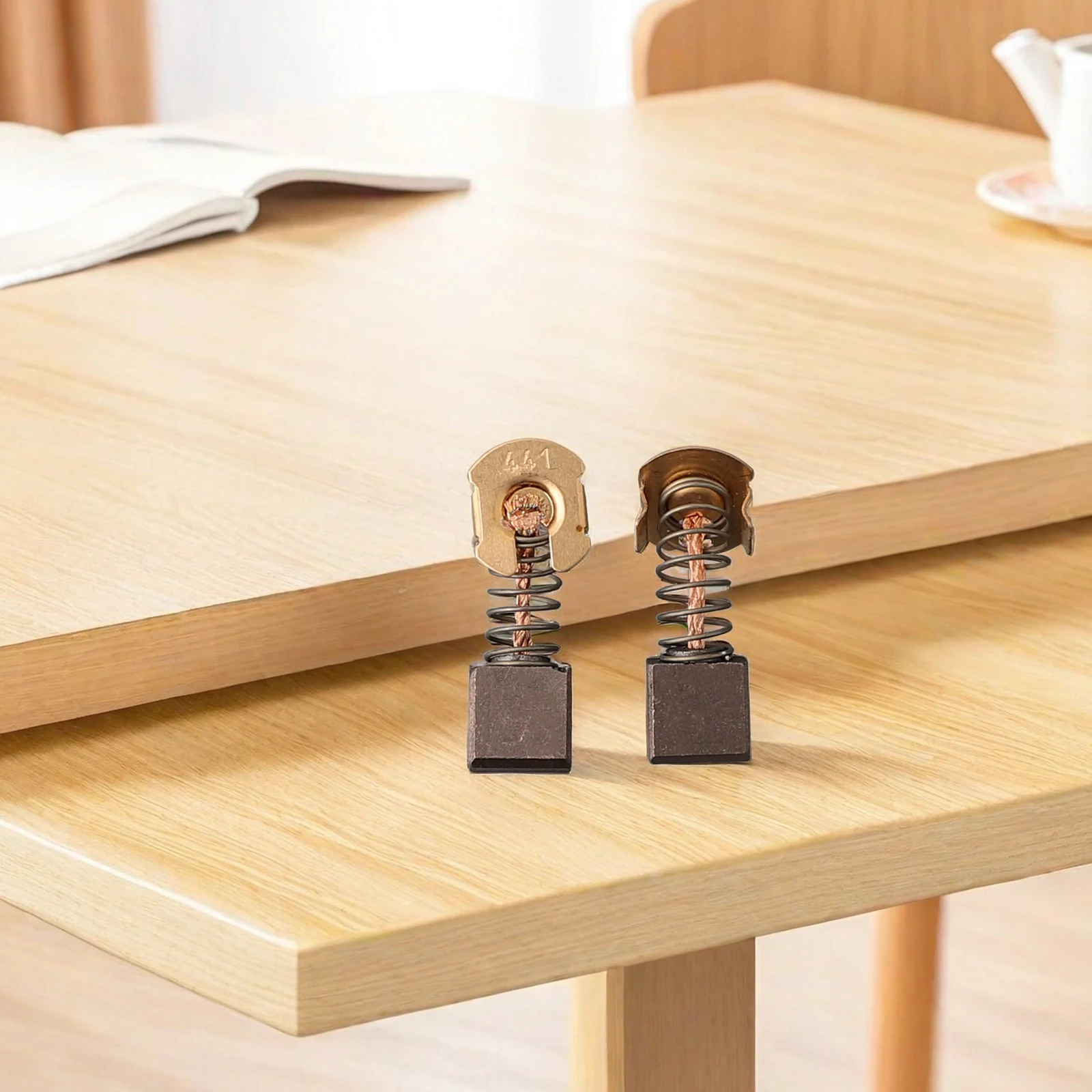 カーボンファイバー交換用ブラシ,高品質のグレーメタルバキュームパーツ,2個セット,7x10.8x11mm