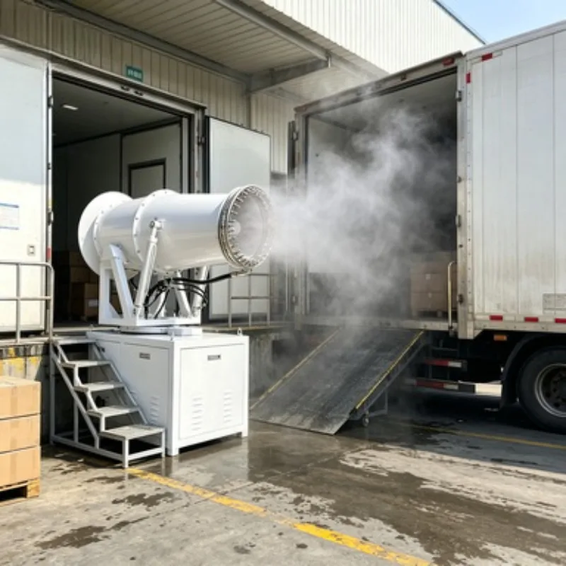Hot Sale 100m Industrial Sprayer Cannon Water Mist Fog Machine for Dust Suppression Dust Control Dumping Ground Landfill Pump