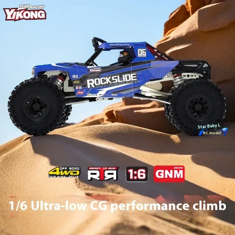 Yk4061 1:6 Scale Remote Controlled Rock Slide Simulation Off-Road Car Model Professional Four-Wheel Drive Climbing Vehicle Toy
