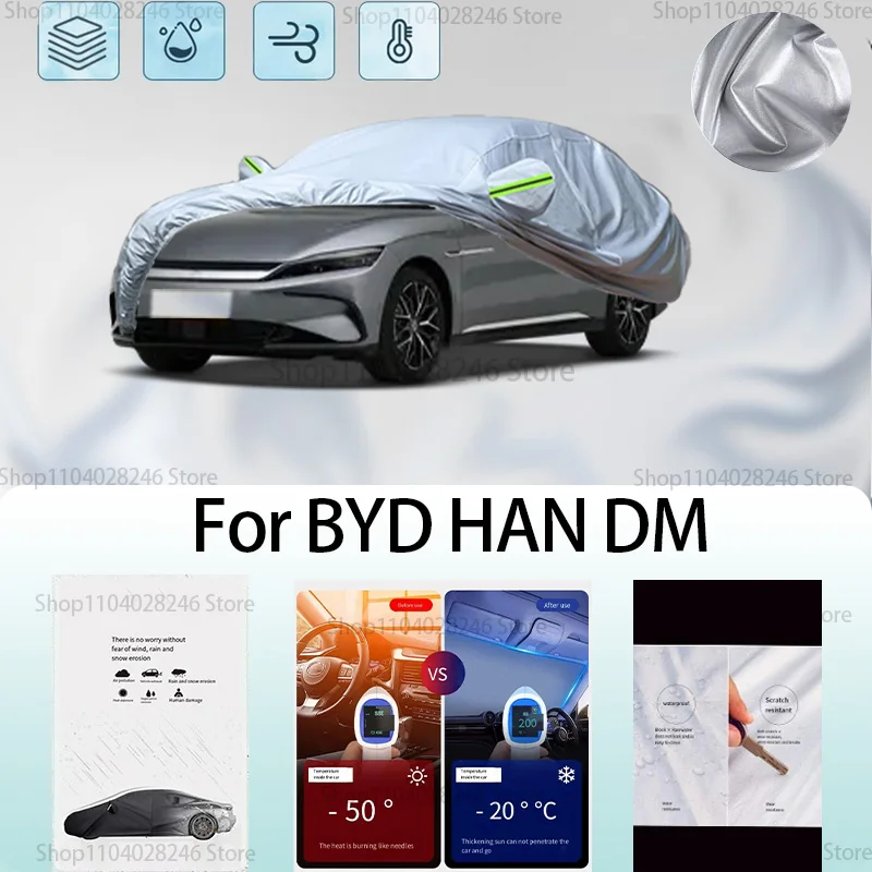 

For BYD HAN DM Car clothing sun protection snow prevention antifreeze car protective cover auto cover