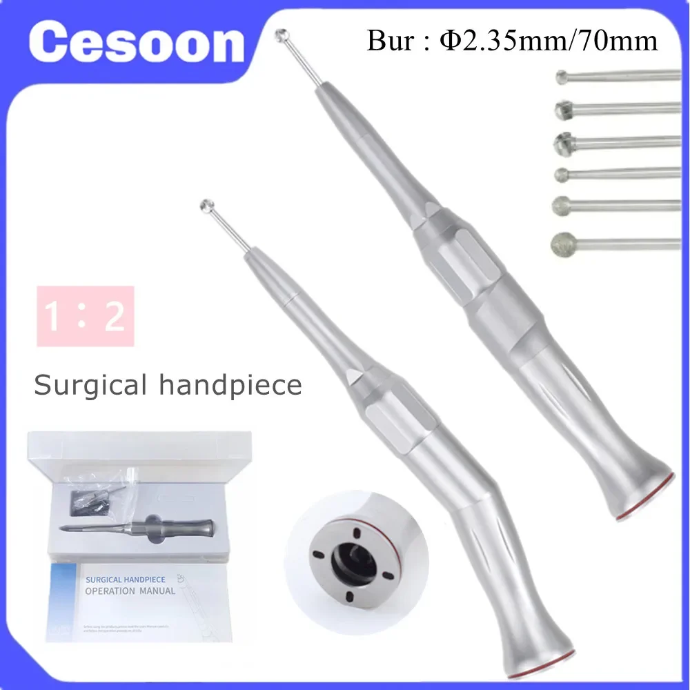 

1:2 Surgical Handpiece Dental Straight Contra Angle Osteotomy Hand Piece Bone Collecting Surgery Operation Dentistry Micro Motor