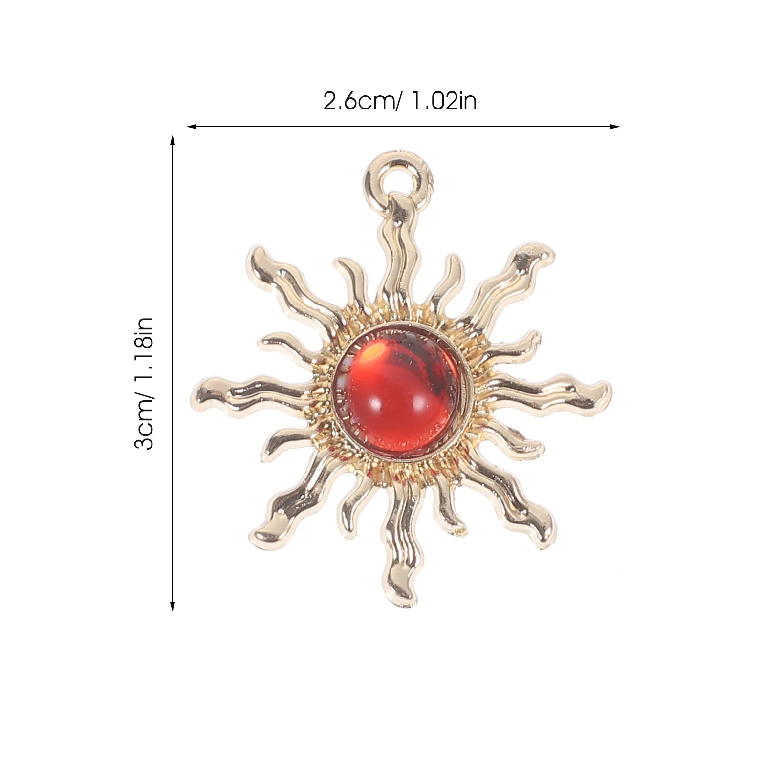 30Pcs Alloy Flower Pendants Zinc Alloy Gem Sunflower Charms DIY Jewelry Making Earrings Bracelets Necklace Accessories