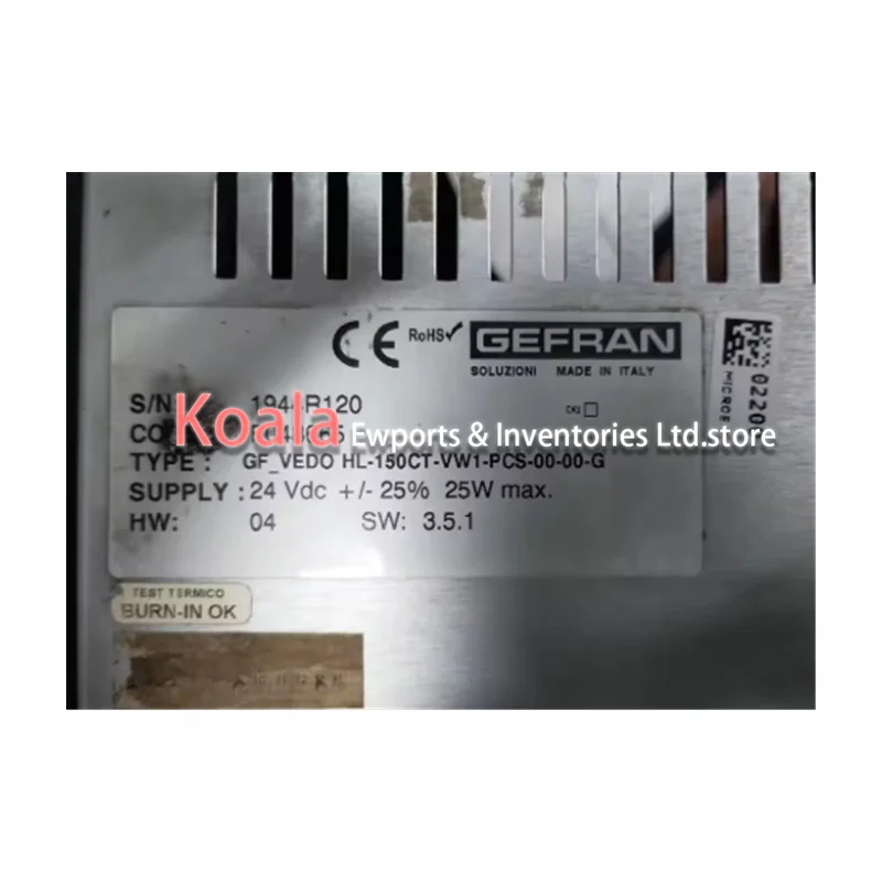 شاشة تعمل باللمس لـ GF-VEDO HL-150CT-VW1-PCS-00-00-G