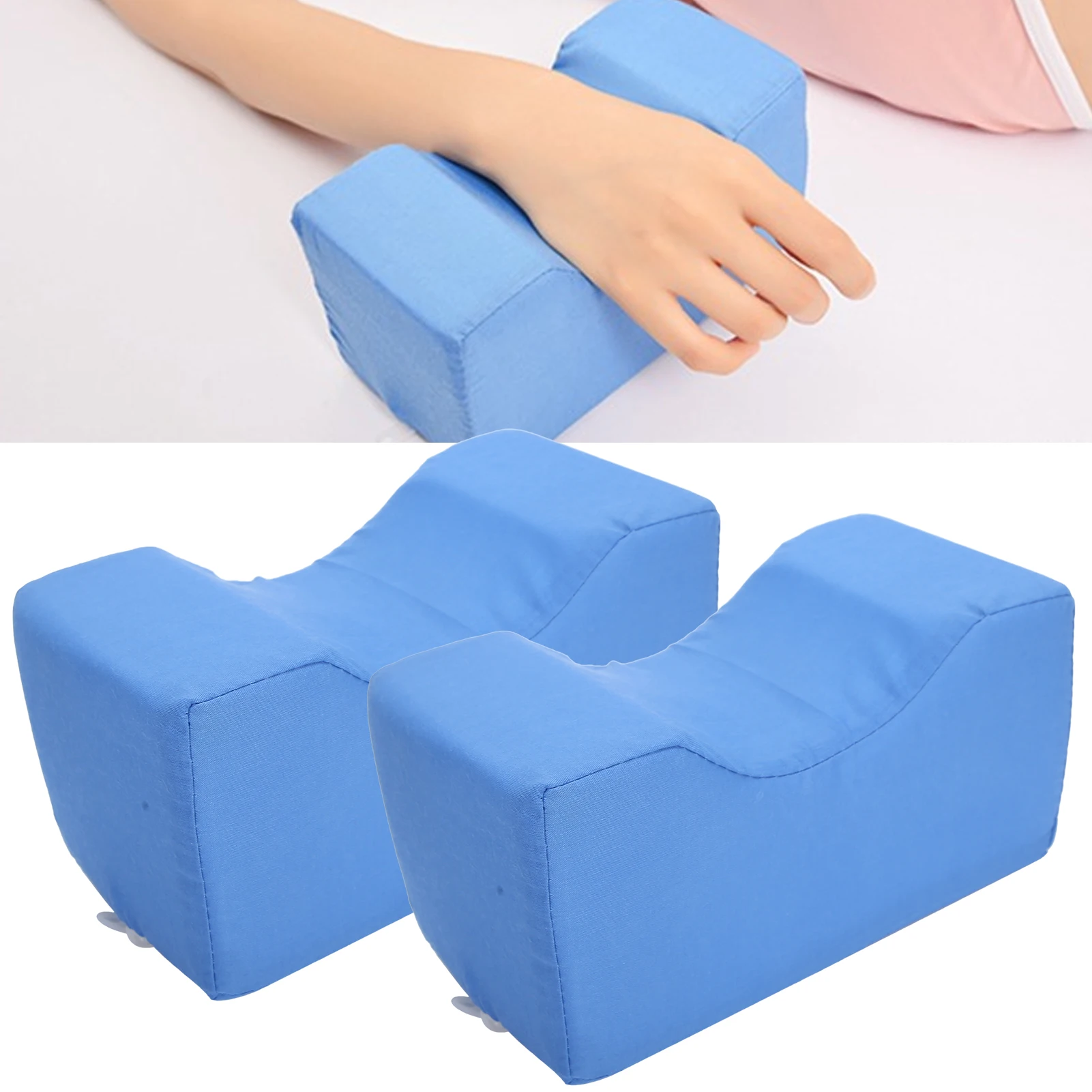 2pcs Wrist Ankle Support Ankle AntiBedsore Cushion Sponge Leg Rest Elevating Pad for Elderly Bedridden Patient