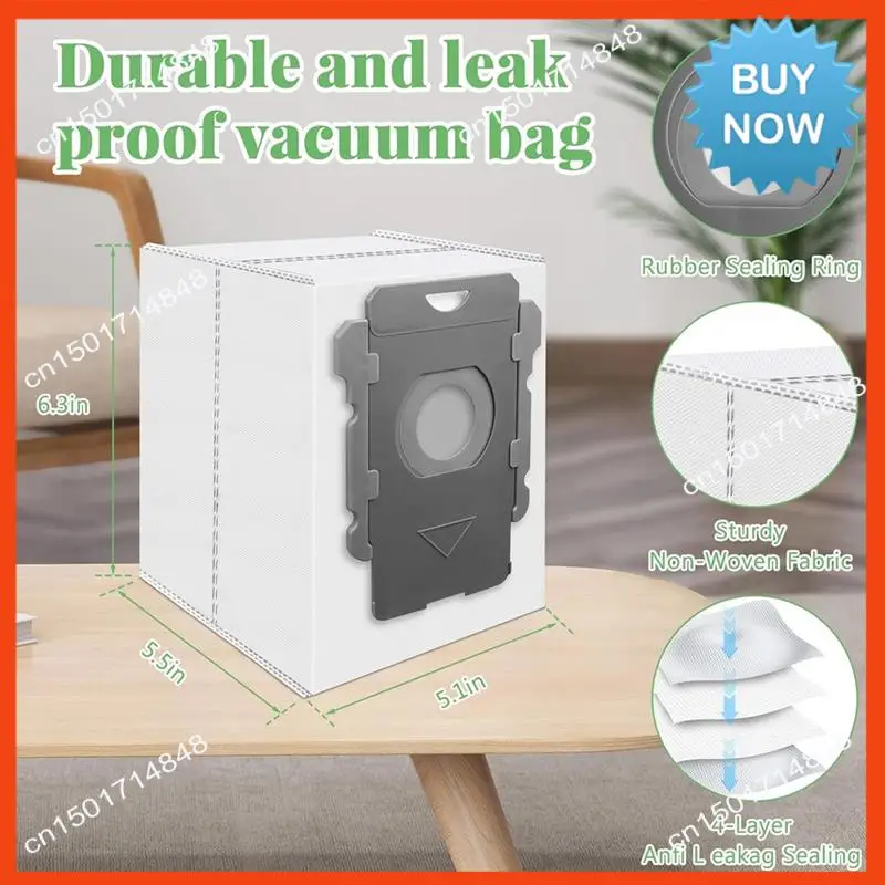 BISM Sacchetti per aspirapolvere di ricambio per Irobot Roomba I7+, I8+, I3+, I4+, I5+, I6+, I1+, S9+, S9 Plus, I, S, J, Series Essential