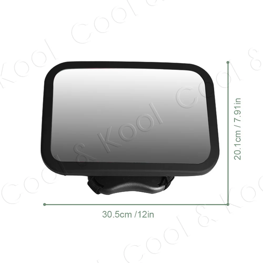Certified Wide-View Baby Car Mirror, Shatterproof & Easy-Install for Safe Rear-Facing Infant Monitoring