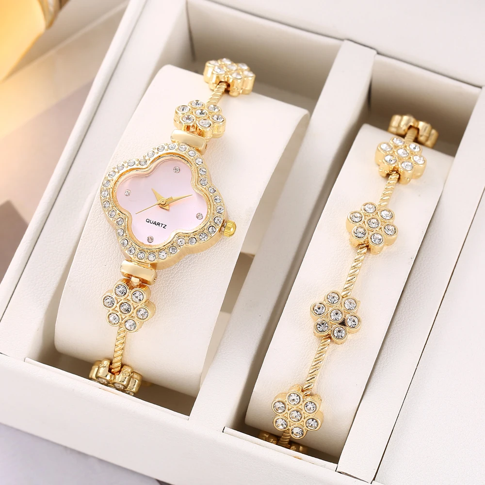 New Fashion Butterfly Strap with Diamond Set Round Women's Watch Simple Student Bracelet Watch Women's Quartz Watch