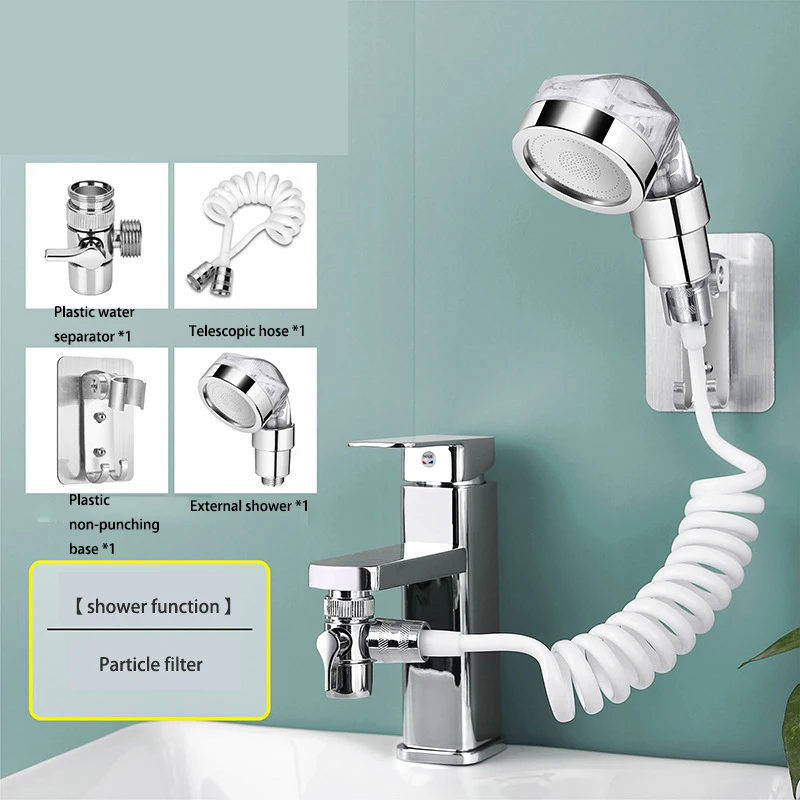 Faucet External shower Hand-held faucet Bathroom faucet External shower with hose Wash basin sink Shower faucet Water saving