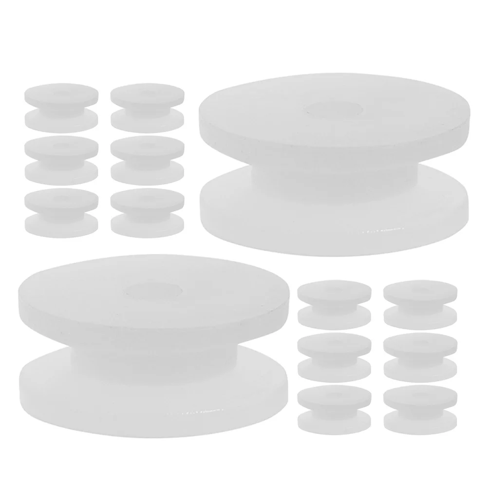 

20Pcs Plastic Pulley Wheels High Precision 9.3mm Diameter for DIY Educational Projects Motor Shafts Small Gear Wheels