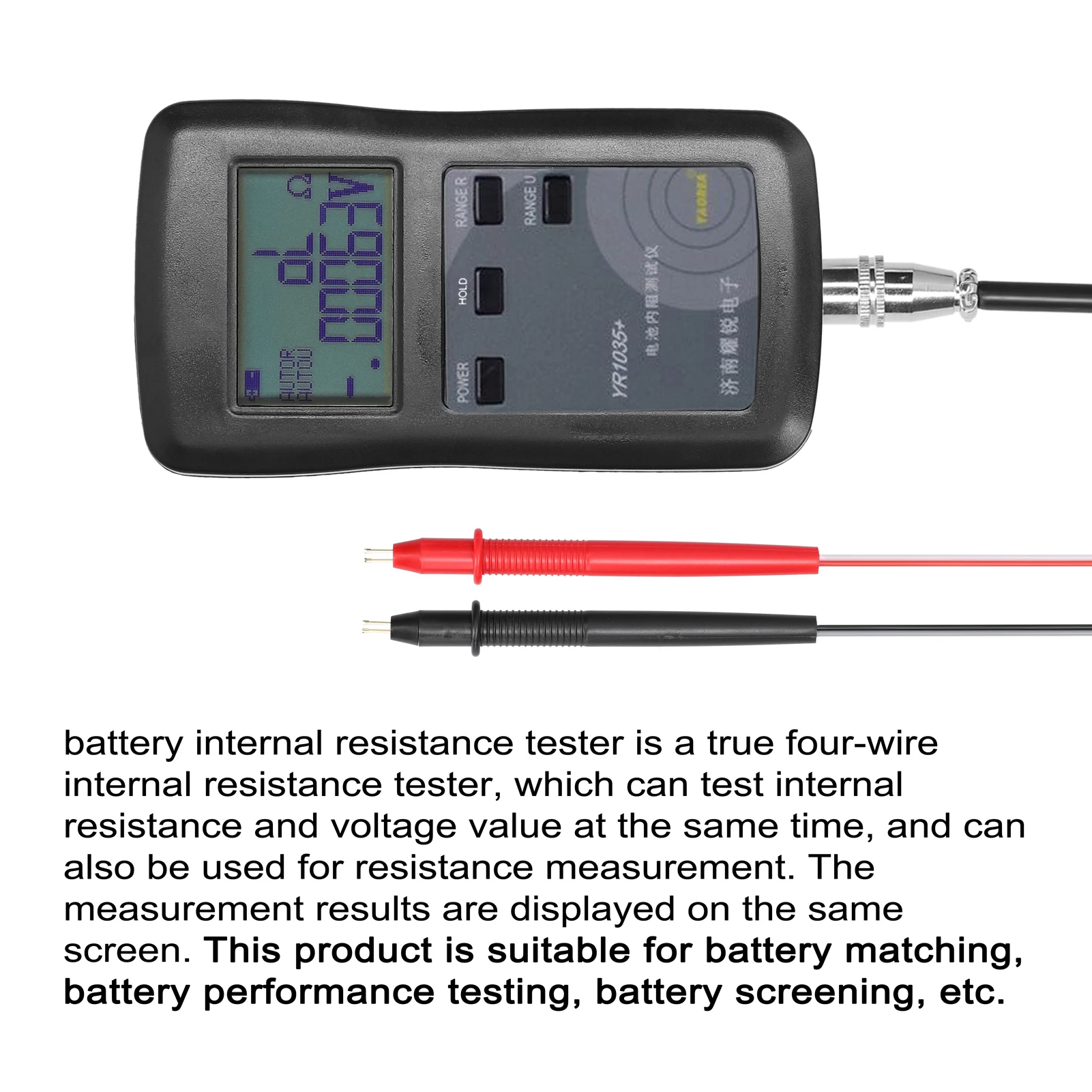 High Accuracy Fast YR1035+ Lithium Battery Internal Resistance Test Instrument 100V Electric Vehicle Group lithium battery