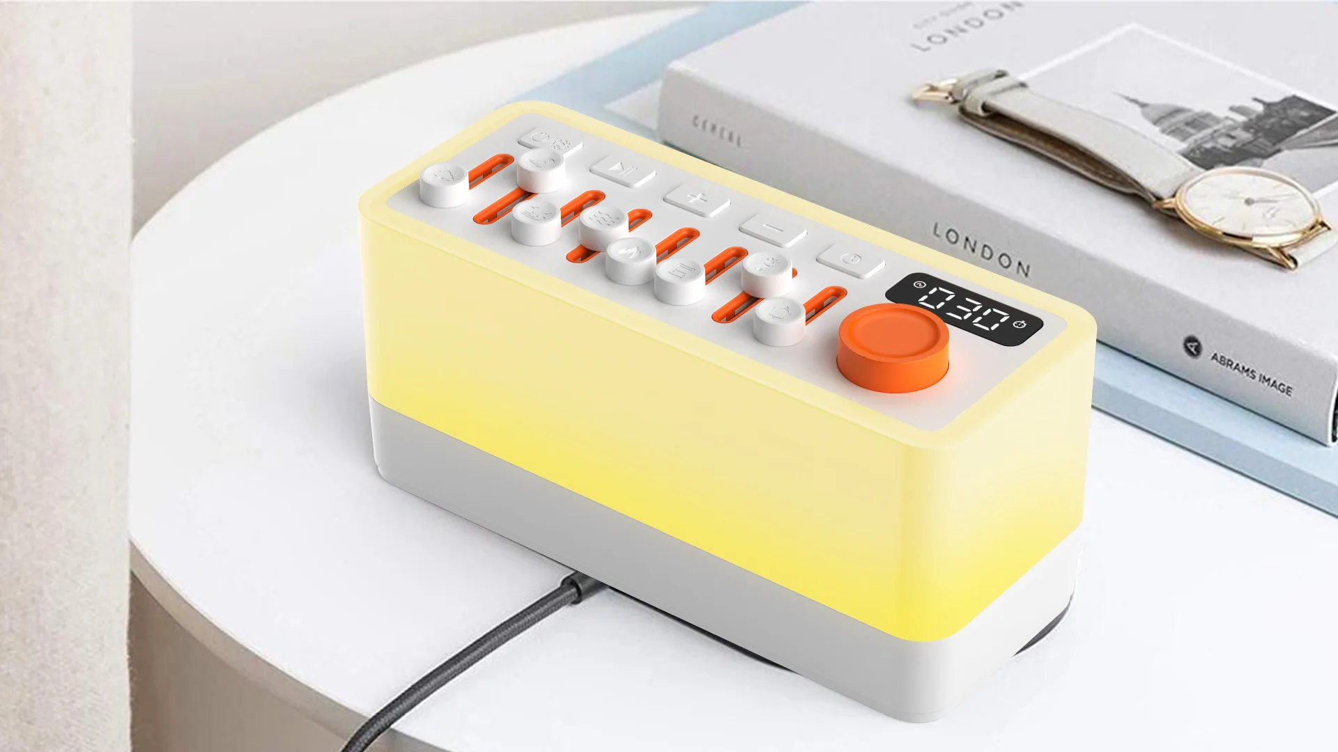 Smart Bluetooth Speaker Sleep Aid Speaker RGB 12 Colors Night Light Sleep Machine Bluetooth-compatible Speaker