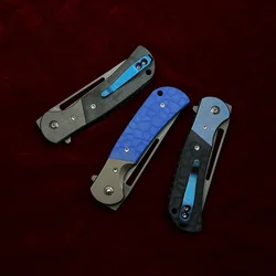 LEMIFSHE RattleSnake F10 cuchillo plegable S35VN mango G10