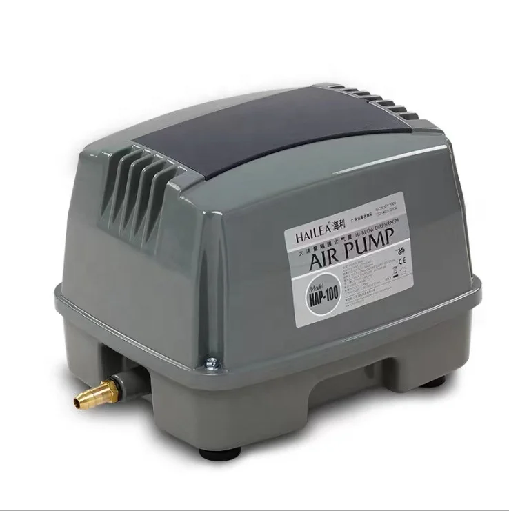 HAP-100 Electromagnetic Air Compressor Aerator Plastic Fish Tank Oxygenation Pump for Aquariums 220v