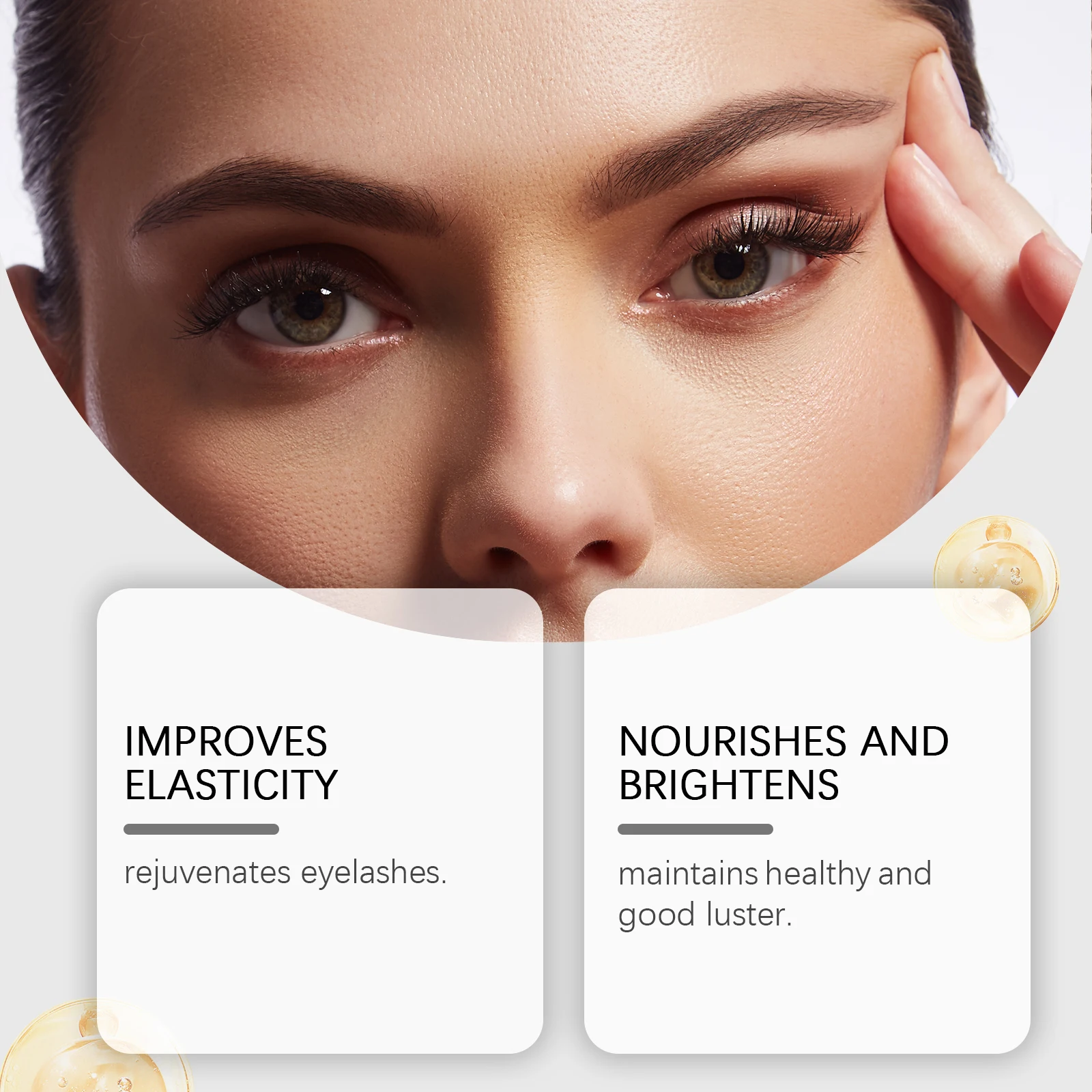 Soro para aumentar os cílios, tratamento de crescimento, curvatura natural, alongamento, mais grosso, nutritivo, reparação de sobrancelha, essência mais longa