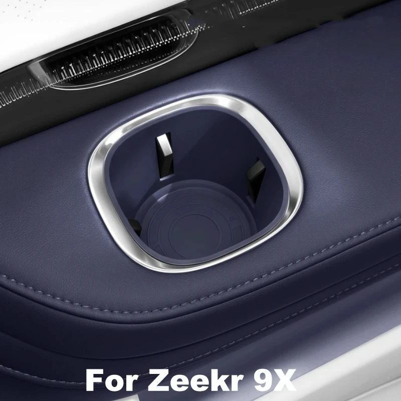 For Zeekr 9X 2025 2026 Car Third Row Water Cup Coaster Silicone Mute Cup Mat Car Accessories