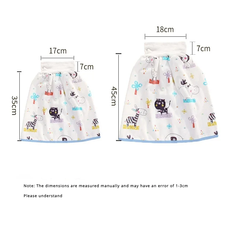 Washable Baby Diaper Pads Baby Anti Urinary Skirt Children\'s Water Absorbent Cartoon Print Neonatal Cotton Urinary Pads Babies