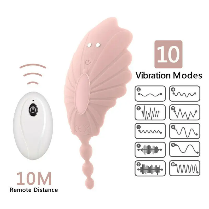 NEW Powerful Vibrating Panties for Women Butterfly Wearable Clitoris Stimulator Remote Control Invisible Vaginal Toys for Women