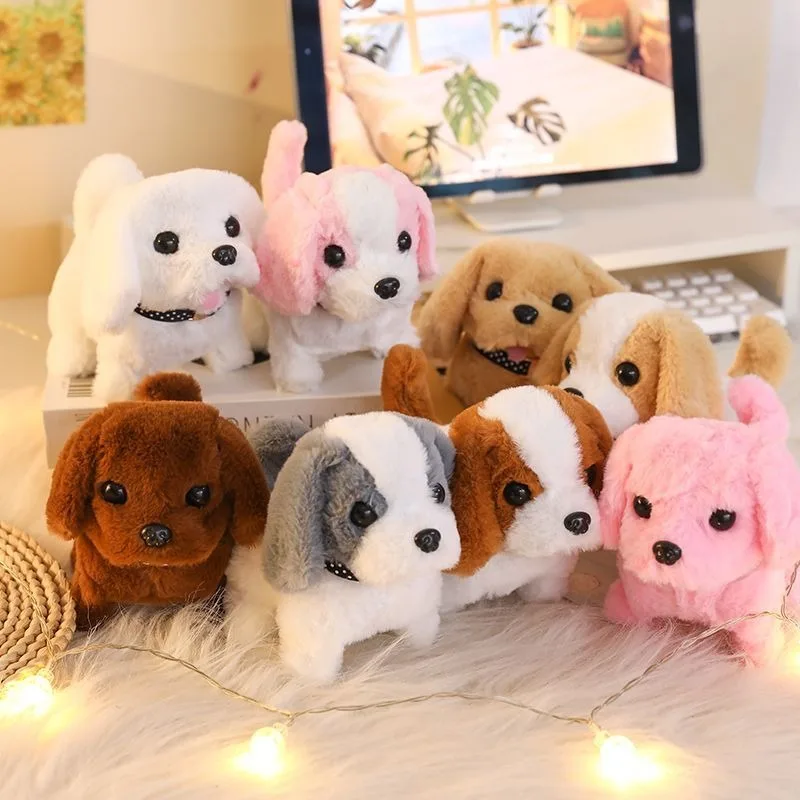 

Electric Puppy Simulation Children's Electronic Pet Dog Can Walk and Call It A Parent-child Interactive Toy Birthday Present.